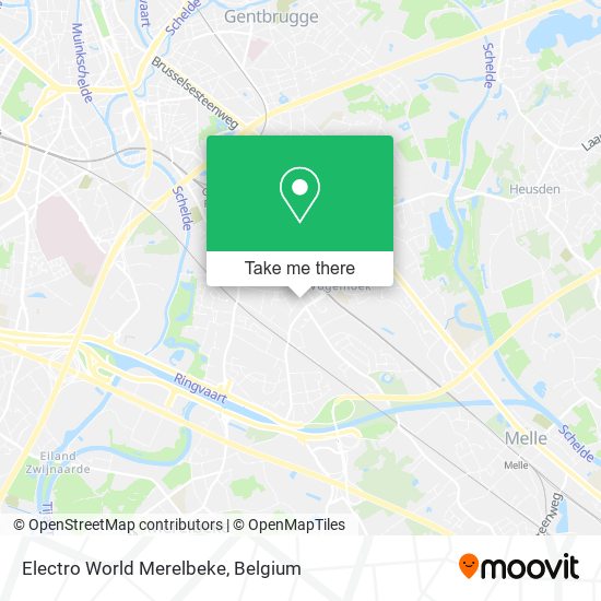 Electro World Merelbeke map
