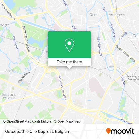 Osteopathie Clio Deprest map