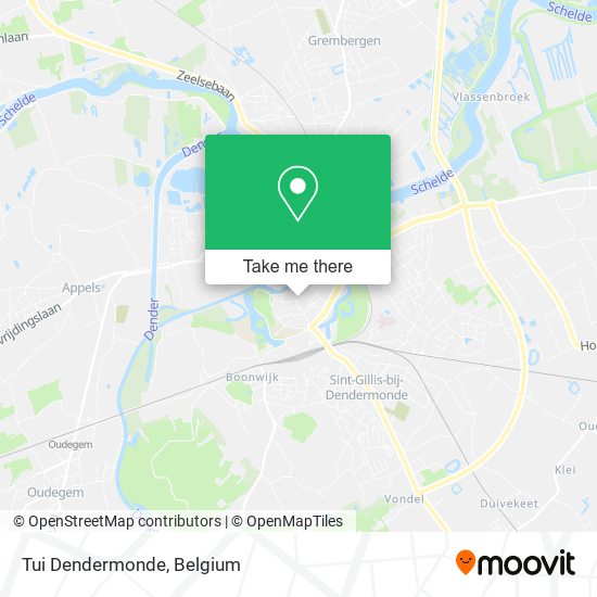 Tui Dendermonde map