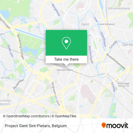 Project Gent Sint-Pieters map