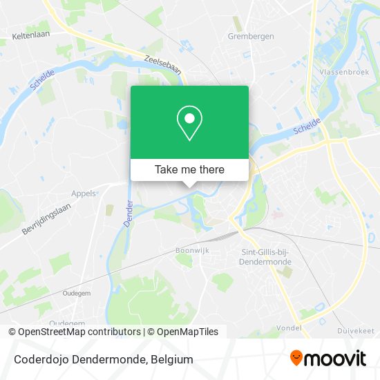 Coderdojo Dendermonde map