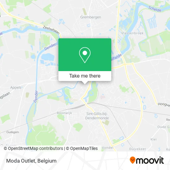 Moda Outlet map