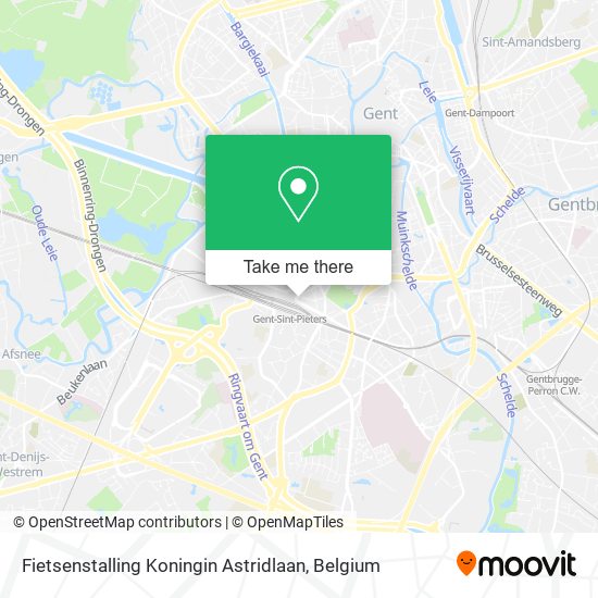 Fietsenstalling Koningin Astridlaan plan