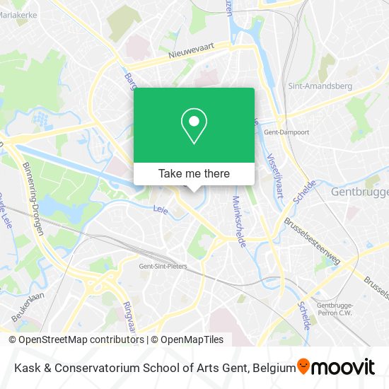 Kask & Conservatorium School of Arts Gent map