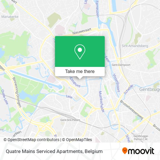 Quatre Mains Serviced Apartments map