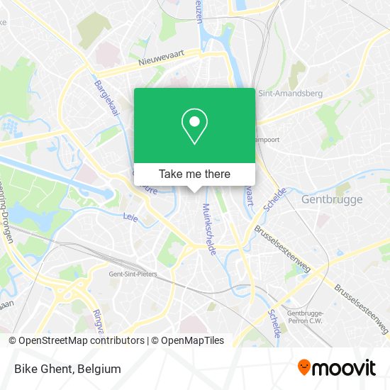 Bike Ghent map