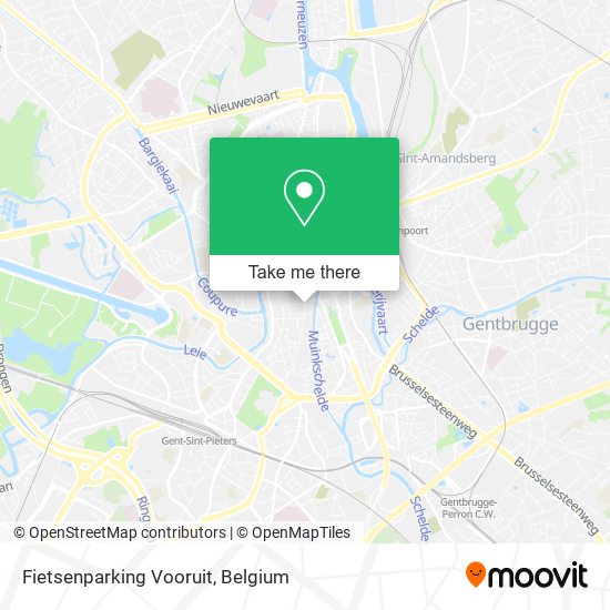 Fietsenparking Vooruit map