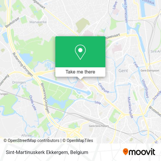 Sint-Martinuskerk Ekkergem map