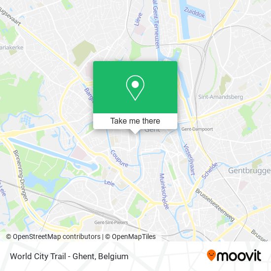 World City Trail - Ghent map