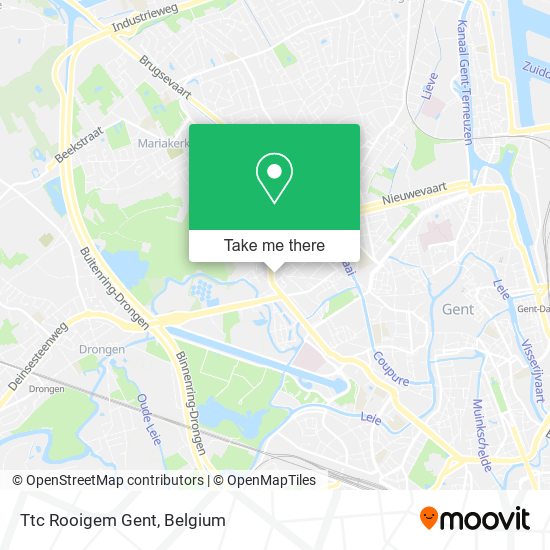 Ttc Rooigem Gent map