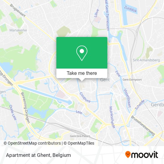 Apartment at Ghent map