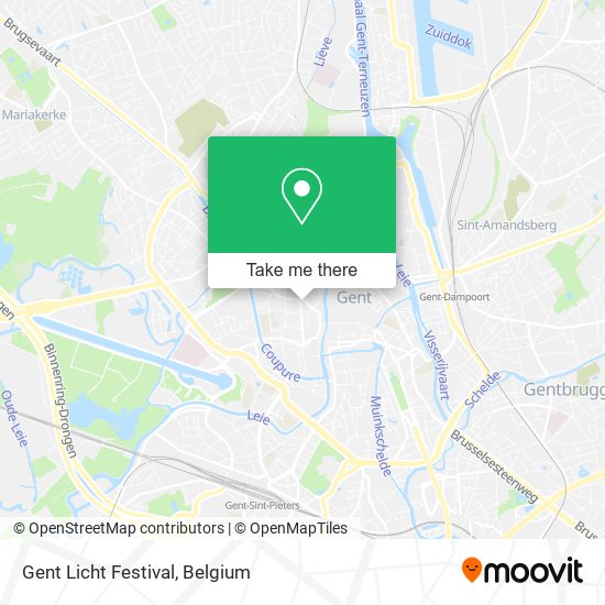 Gent Licht Festival map