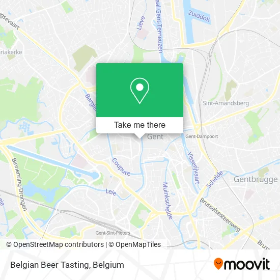 Belgian Beer Tasting map