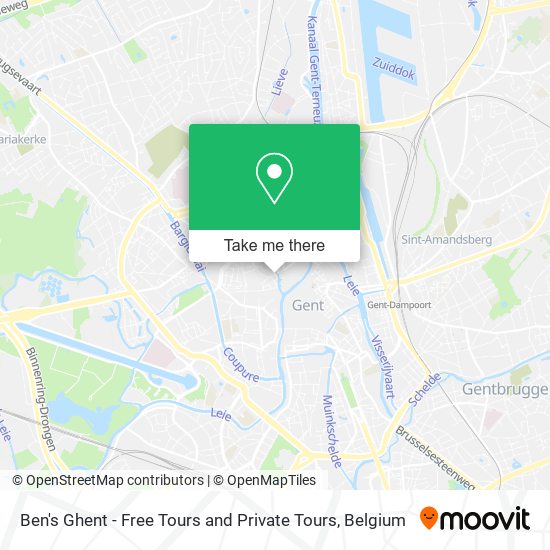 Ben's Ghent - Free Tours and Private Tours map