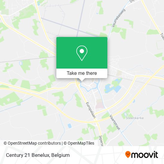 Century 21 Benelux map