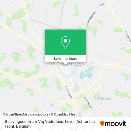 Belevingscentrum Vrij Vaderland, Leven Achter het Front map