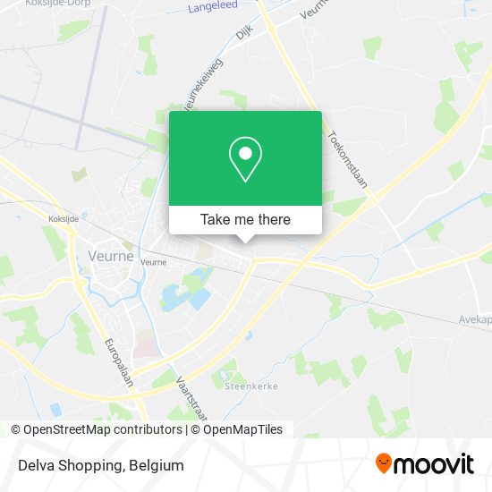 Delva Shopping map