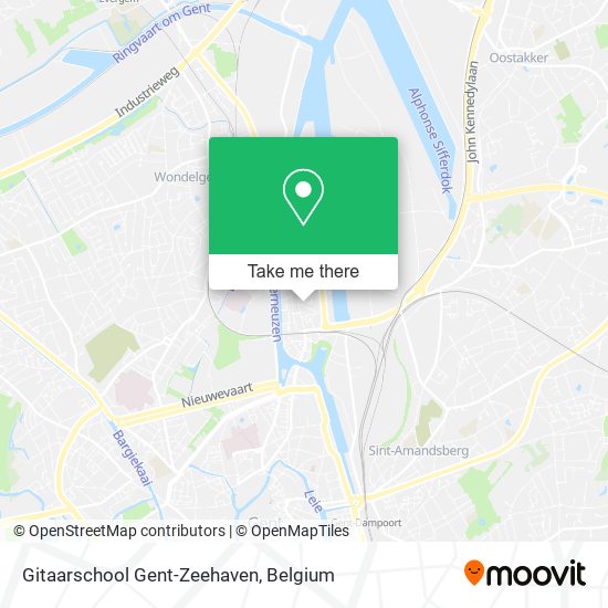 Gitaarschool Gent-Zeehaven plan