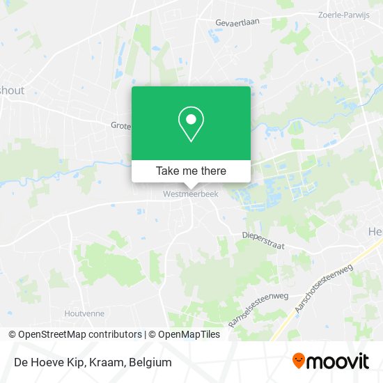 De Hoeve Kip, Kraam map