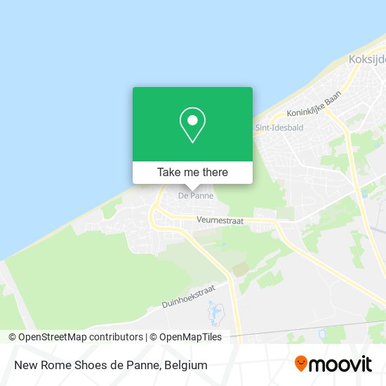 New Rome Shoes de Panne map