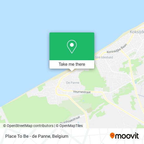 Place To Be - de Panne map