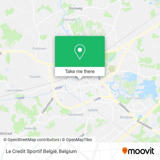 Le Credit Sportif België map