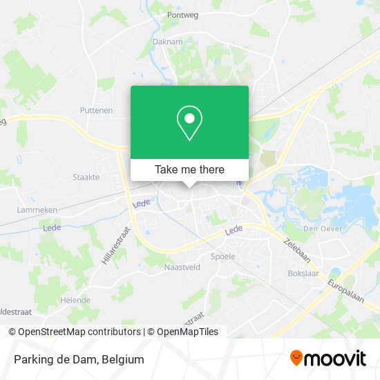 Parking de Dam map