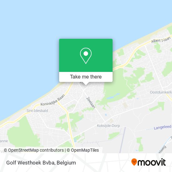 Golf Westhoek Bvba map