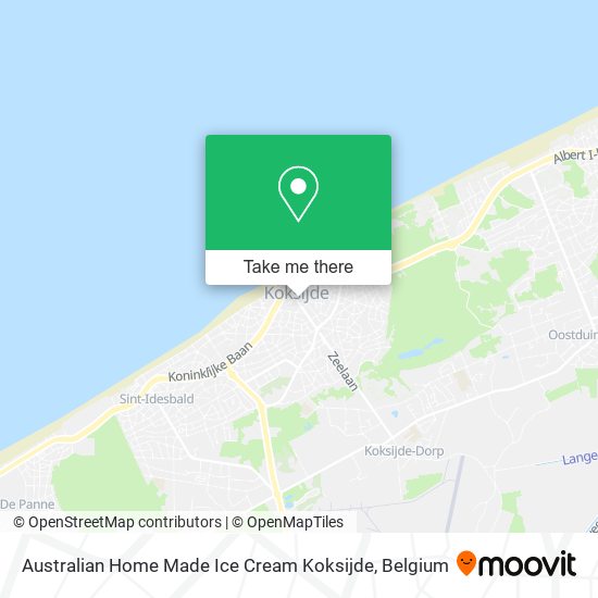 Australian Home Made Ice Cream Koksijde map