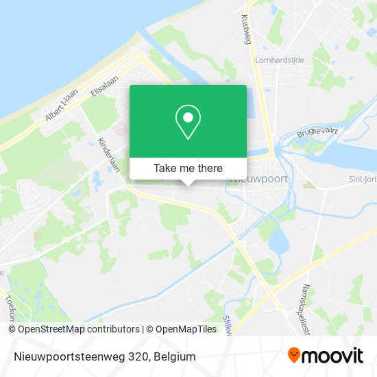 Nieuwpoortsteenweg 320 map