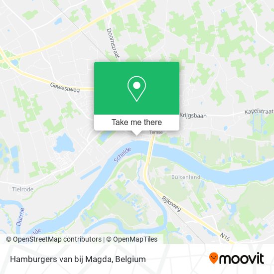 Hamburgers van bij Magda map