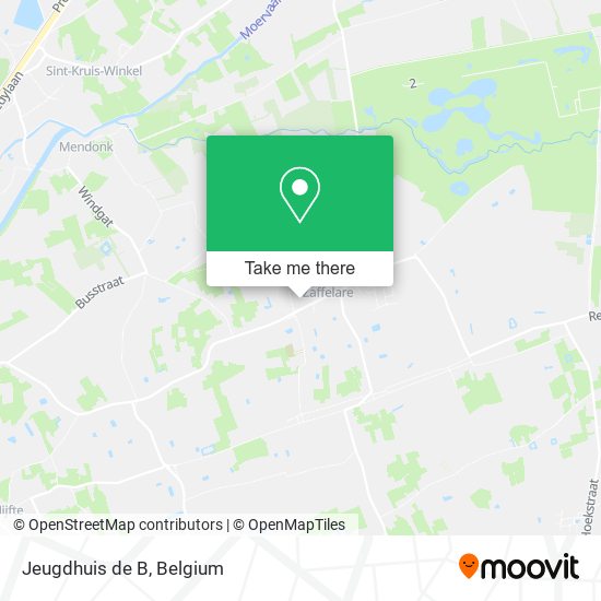 Jeugdhuis de B map