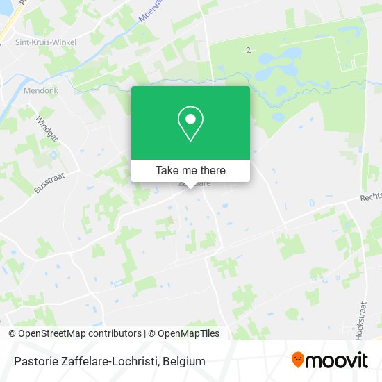 Pastorie Zaffelare-Lochristi map