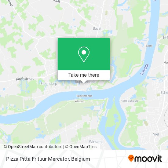 Pizza Pitta Frituur Mercator plan