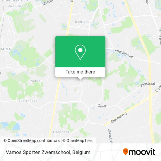 Vamos Sporten Zwemschool map