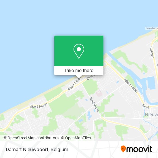 Damart Nieuwpoort map