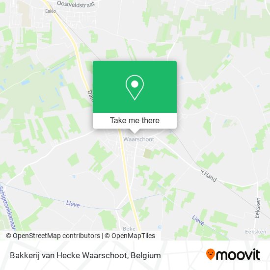 Bakkerij van Hecke Waarschoot plan