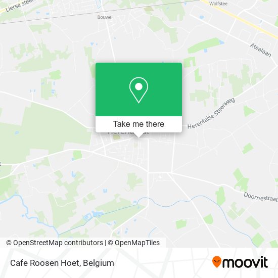 Cafe Roosen Hoet map
