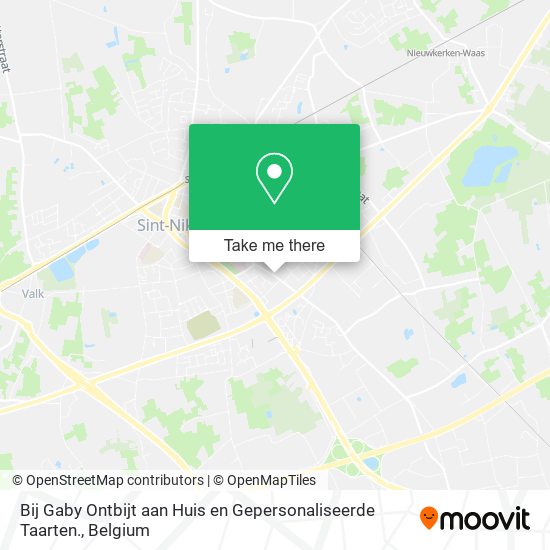 Bij Gaby Ontbijt aan Huis en Gepersonaliseerde Taarten. plan
