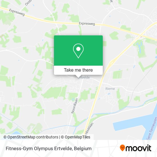 Fitness-Gym Olympus Ertvelde map