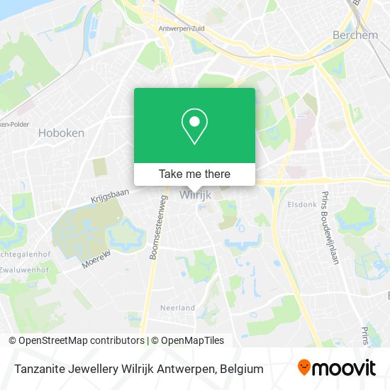 Tanzanite Jewellery Wilrijk Antwerpen plan