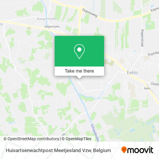 Huisartsenwachtpost Meetjesland Vzw map