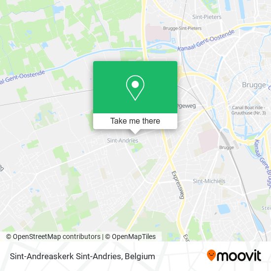 Sint-Andreaskerk Sint-Andries map