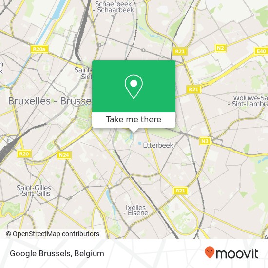 Google Brussels map