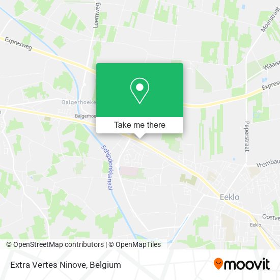 Extra Vertes Ninove map