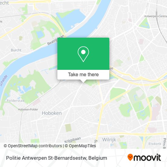 Politie Antwerpen St-Bernardsestw map