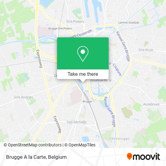 Brugge A la Carte map