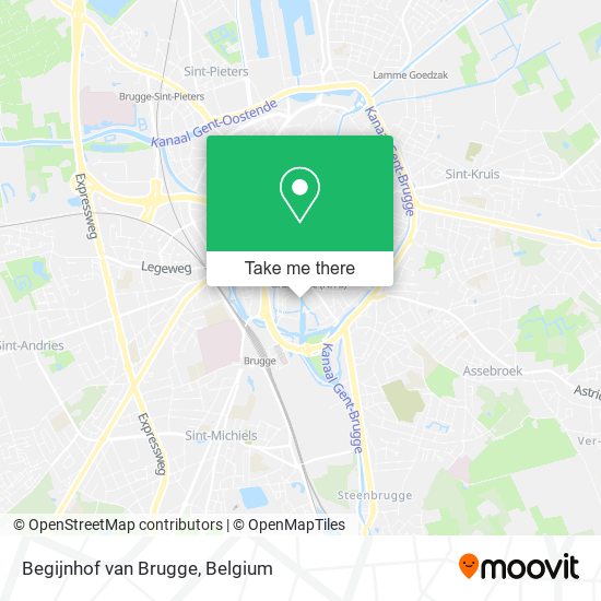 Begijnhof van Brugge plan