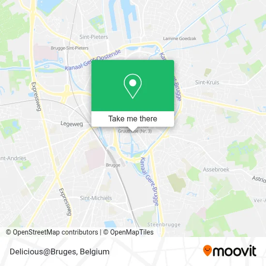 Delicious@Bruges map