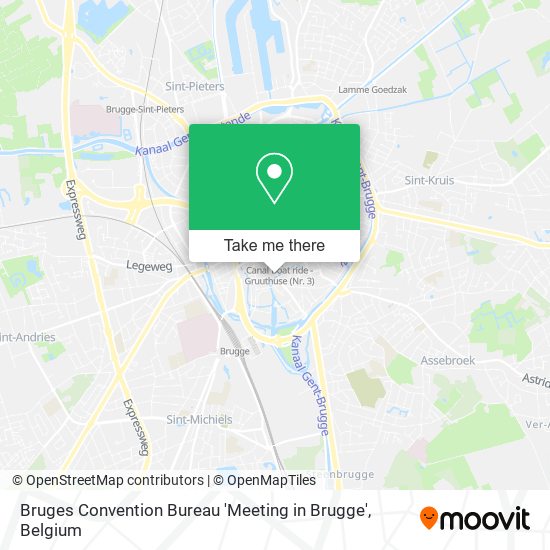 Bruges Convention Bureau 'Meeting in Brugge' map